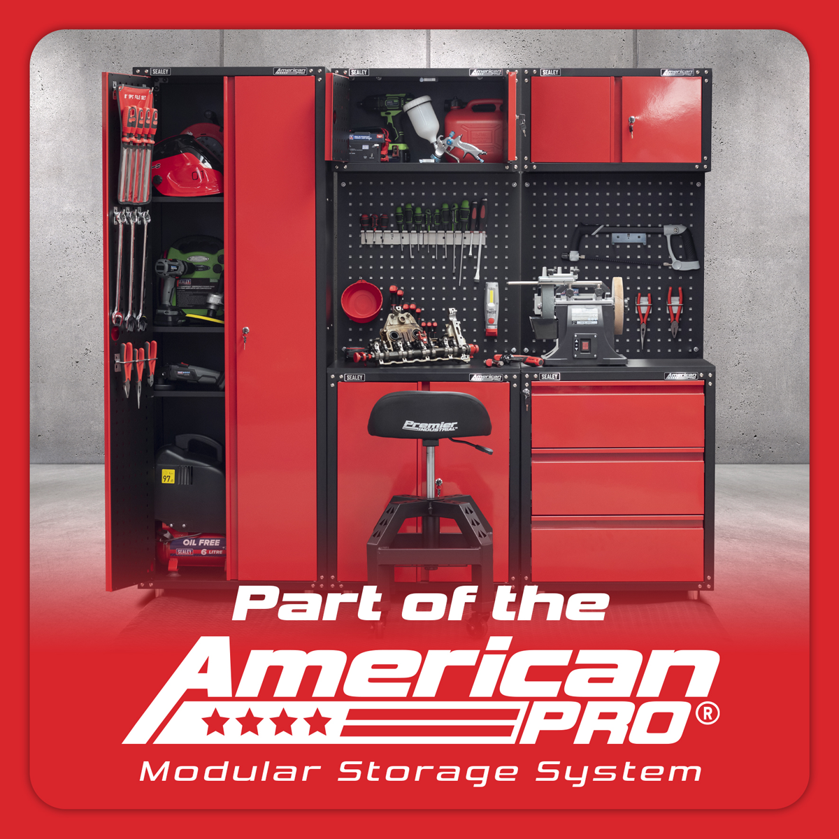 Sealey APMS80BP Modular Back Panel 665mm