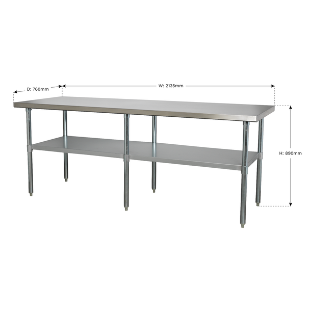 Sealey AP2184SS Stainless Steel Workbench 2.1m