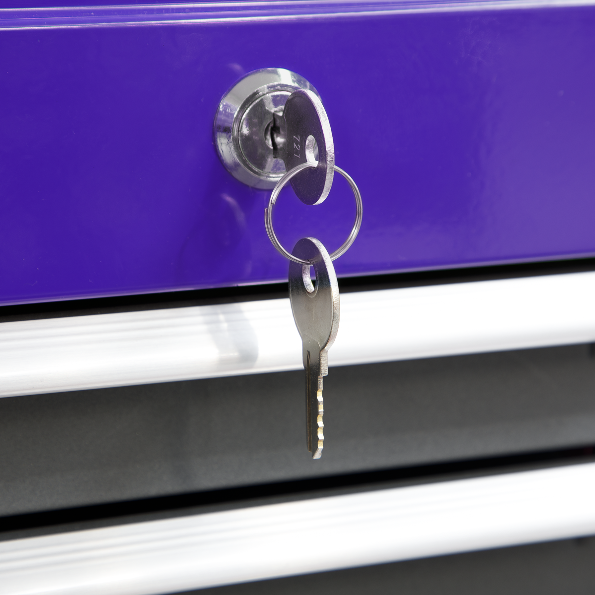Sealey AP2200BBCPSTACK Topchest, Mid-Box & Rollcab 9 Drawer Stack - Purple