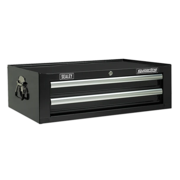 Sealey SPTCOMBO2 Tool Chest Combination 14 Drawer with Ball Bearing Slides - Black & 1179pc Tool Kit