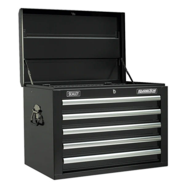Sealey SPTCOMBO2 Tool Chest Combination 14 Drawer with Ball Bearing Slides - Black & 1179pc Tool Kit
