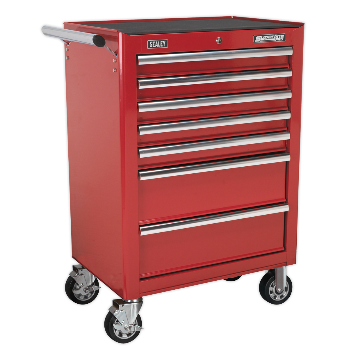 Sealey AP26479T Rollcab 7 Drawer with Ball Bearing Slides - Red