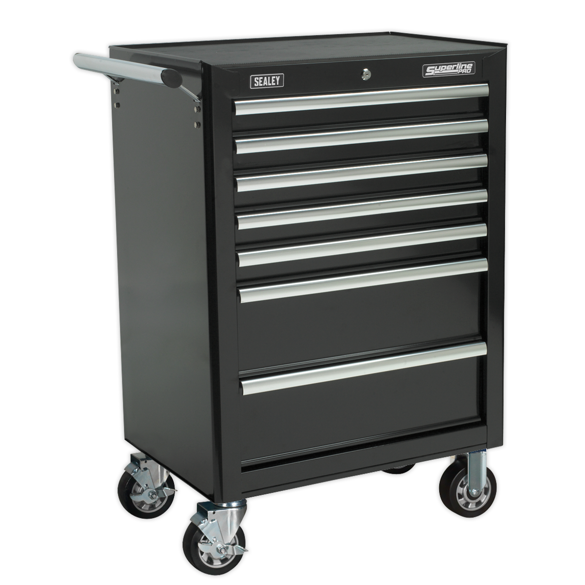 Sealey AP26479TB Rollcab 7 Drawer with Ball Bearing Slides - Black