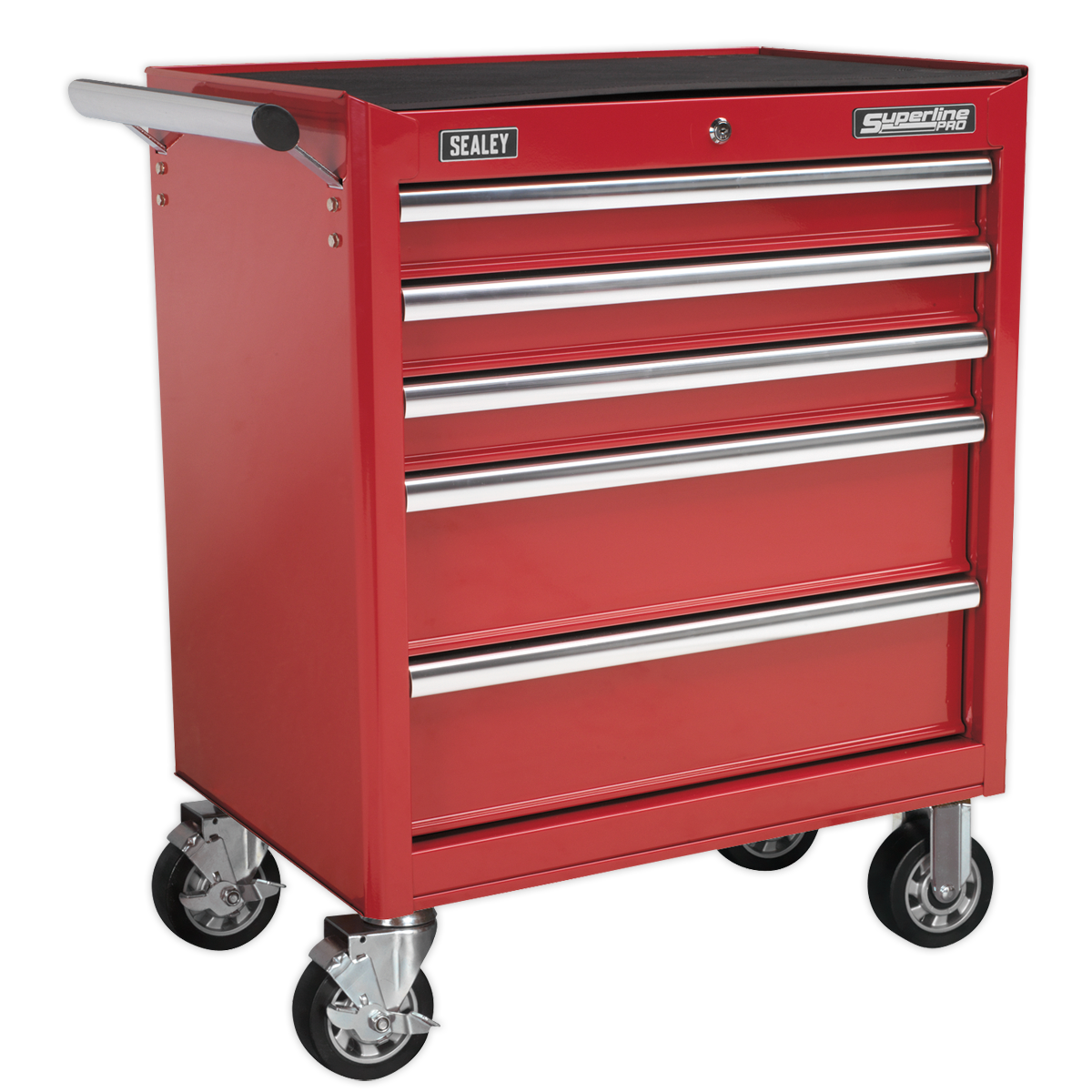 Sealey AP33459 Rollcab 5 Drawer with Ball Bearing Slides - Red
