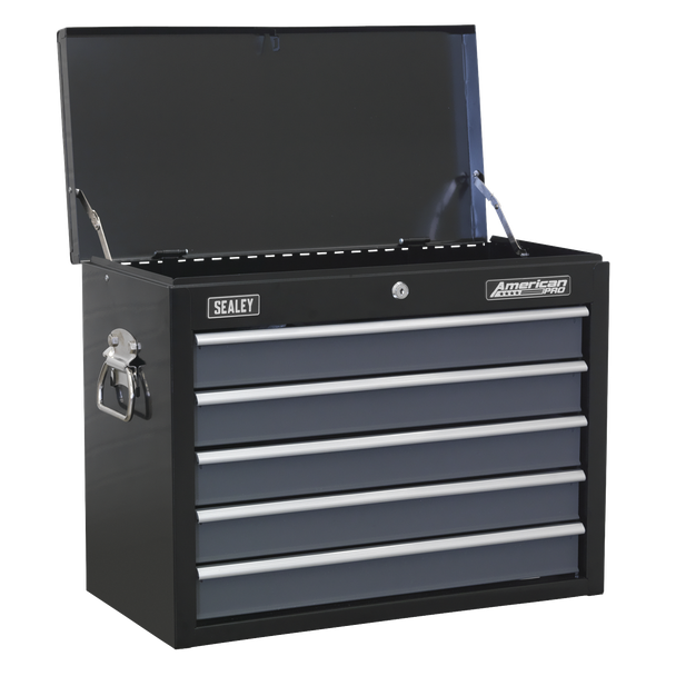 Sealey AP35TBCOMBO Tool Chest Combination 16 Drawer with Ball-Bearing Slides - Black/Grey & 398pc Tool Kit