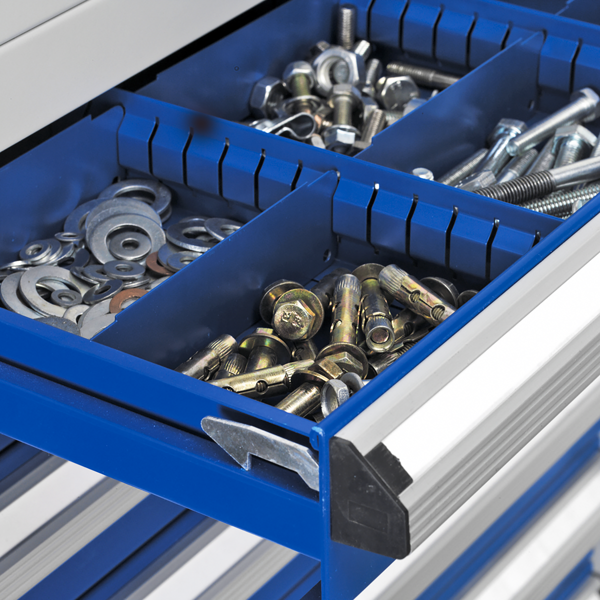 Sealey APICCOMBO7 Industrial Cabinet 7 Drawer 3 Shelf 1800mm