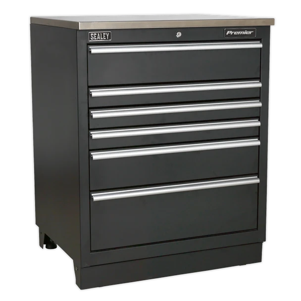 Sealey APMSSTEEL Premier 5.6m Storage System - Stainless Worktop