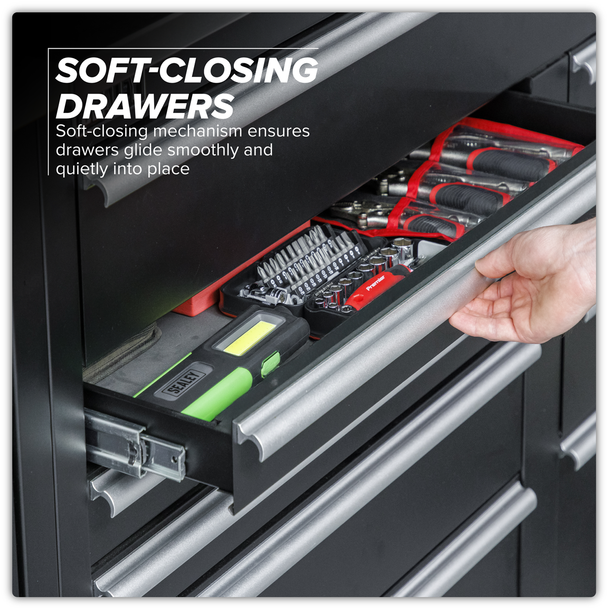 Sealey APMS04 Modular Floor Cabinet 11 Drawer 1550mm Heavy-Duty