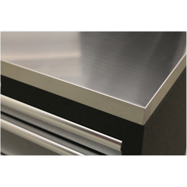 Sealey APMSSTACK09SS Superline Pro 1.96m Storage System - Stainless Steel Worktop