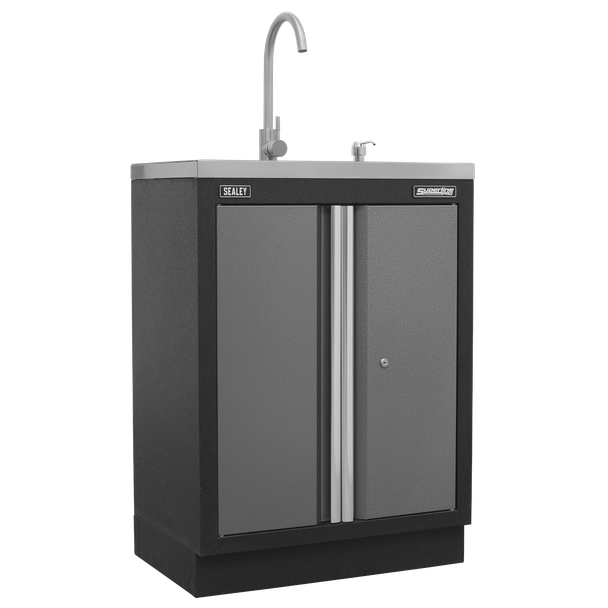 Sealey APMSSTACK17SS Superline PRO® Storage System with Stainless Worktop 4.9m