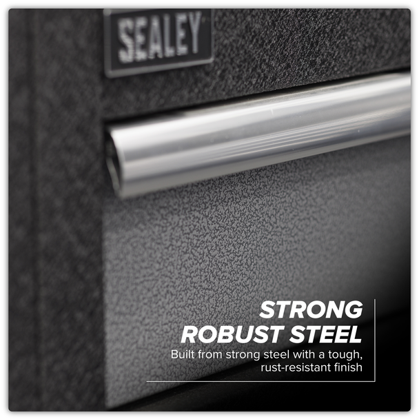 Sealey APMSSTACK10SS Superline Pro 1.96m Storage System - Stainless Steel Worktop