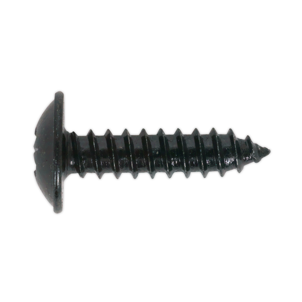 Sealey BST4813 Self Tapping Screw 4.8 x 13mm Flanged Head Black Pozi Pack of 100