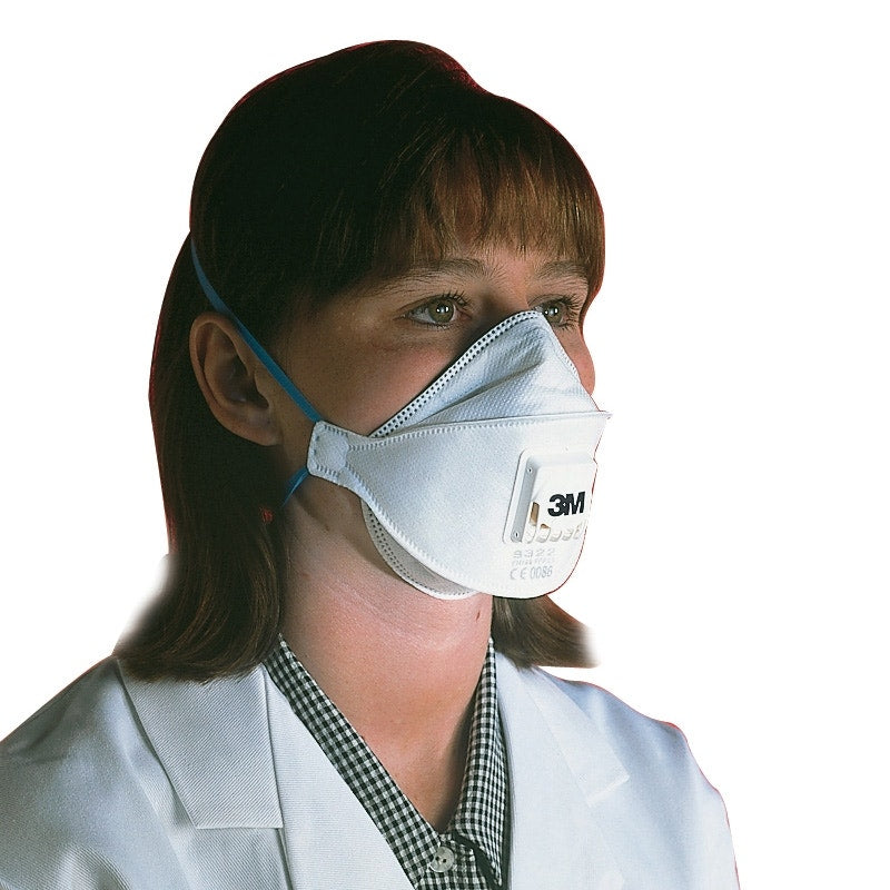 3M Aura Comfort Valved Disposable Respirators, FFP2, 9322+ (10 Pack)