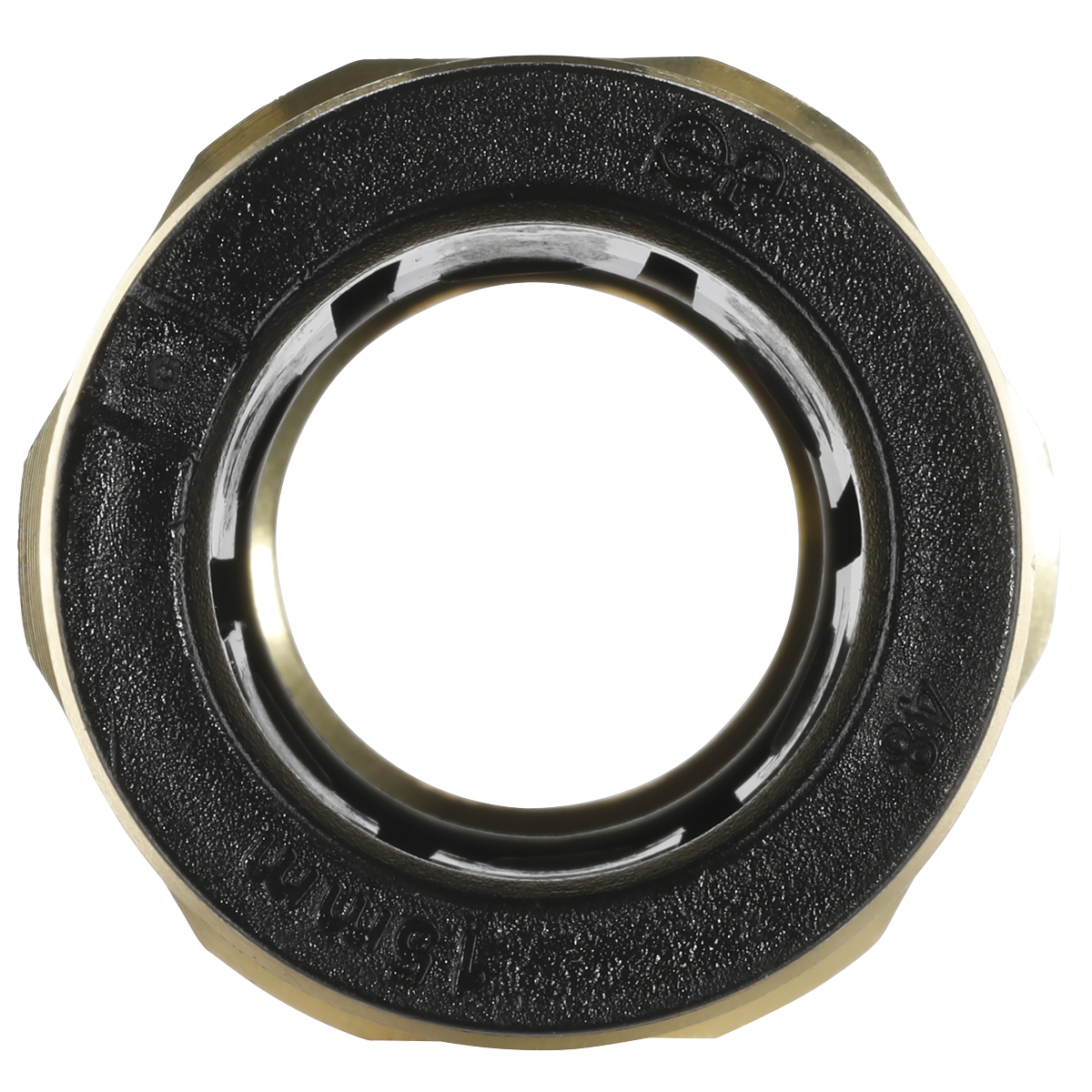 Sealey CAS15BSA Straight Adaptor 15mm x 1/2"BSPT Brass (John Guest Speedfit® - MM011504N)