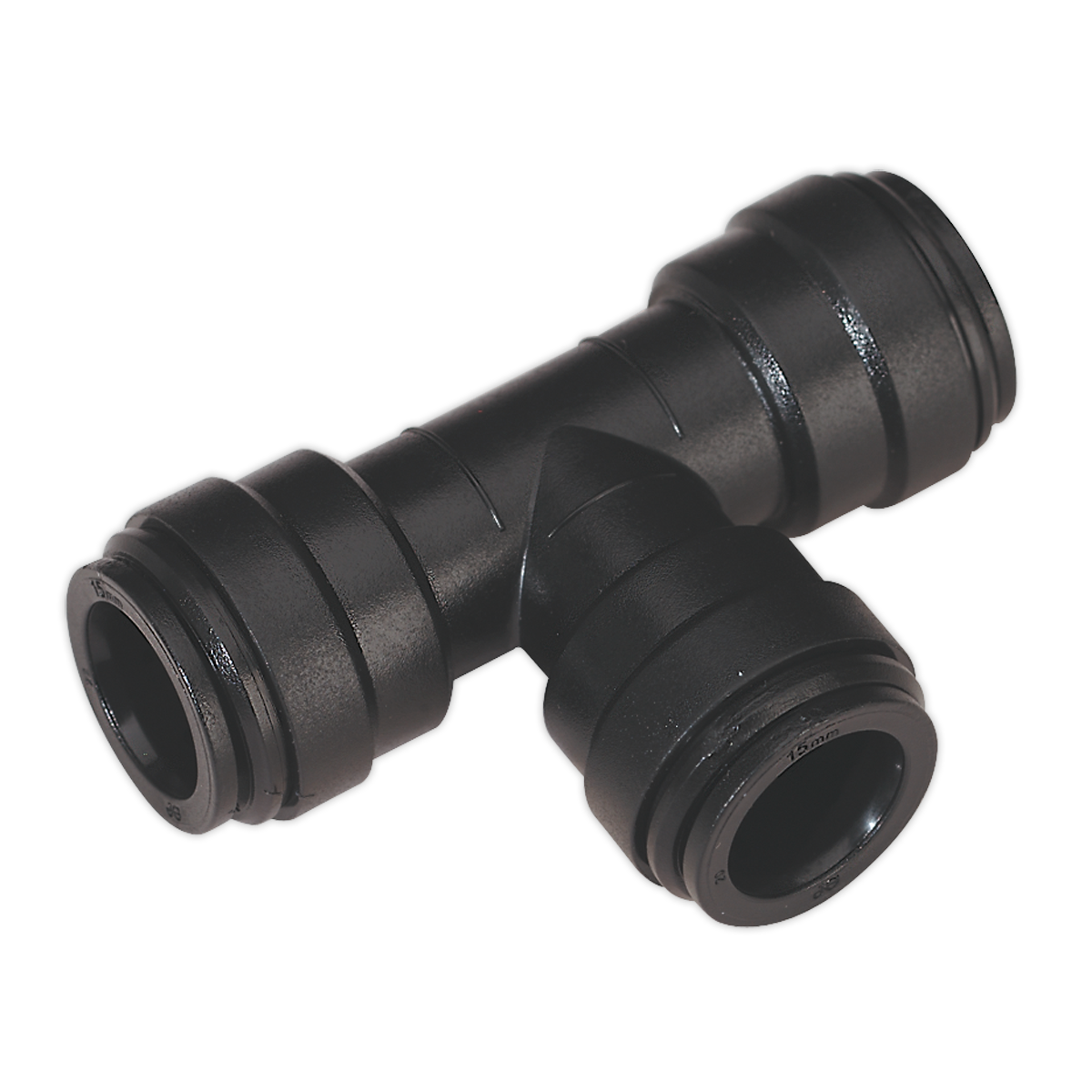 Sealey CAS15ET Equal Tee 15mm Pack of 5 (John Guest Speedfit® - PM0215E)