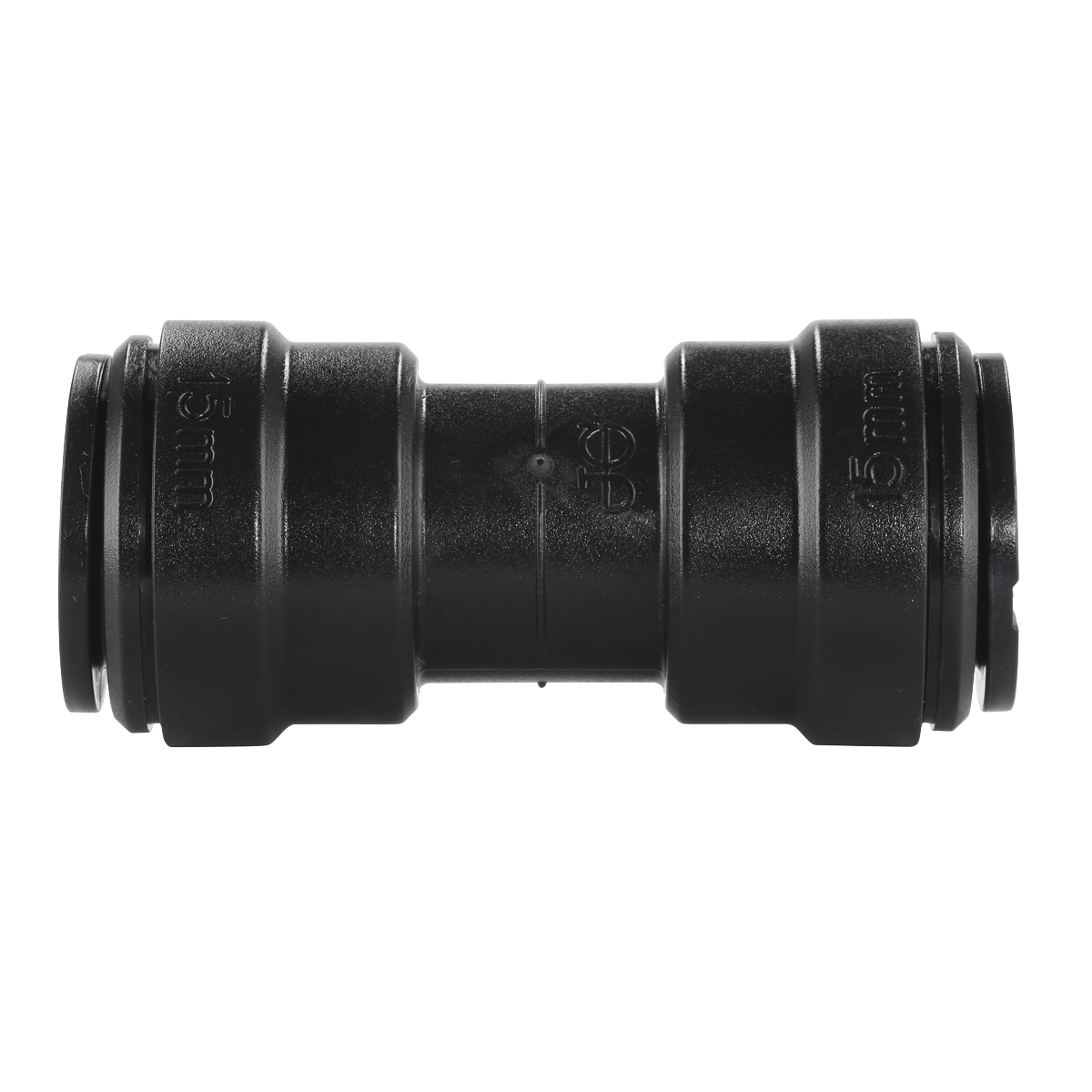 Sealey CAS15SC Straight Connector 15mm Pack of 5 (John Guest Speedfit® - PM0415E)