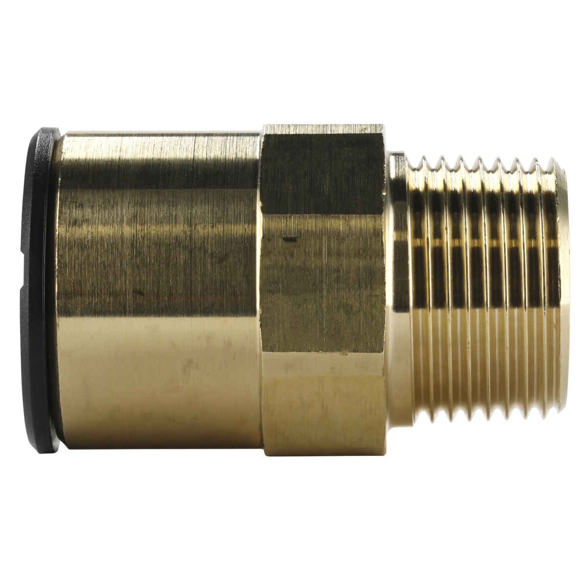 Sealey CAS22BSA Straight Adaptor 22mm x 3/4"BSPT Brass (John Guest Speedfit® - MM012206N)
