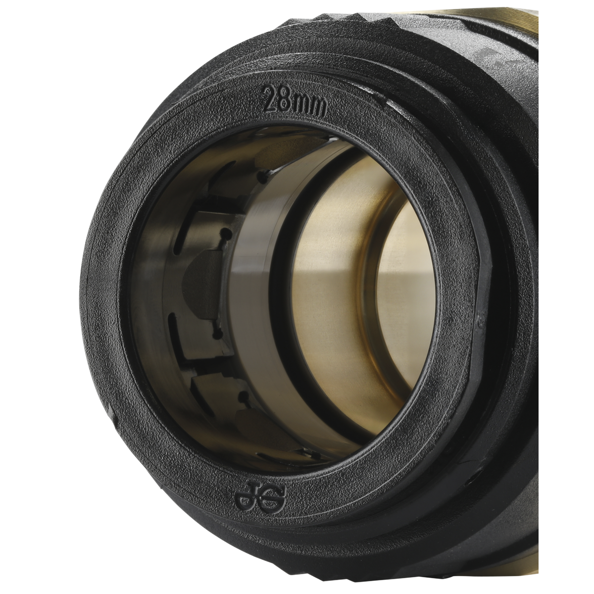 Sealey CAS28BSA Straight Adaptor 28mm x 1"BSPT Brass (John Guest Speedfit® - MM012808N)