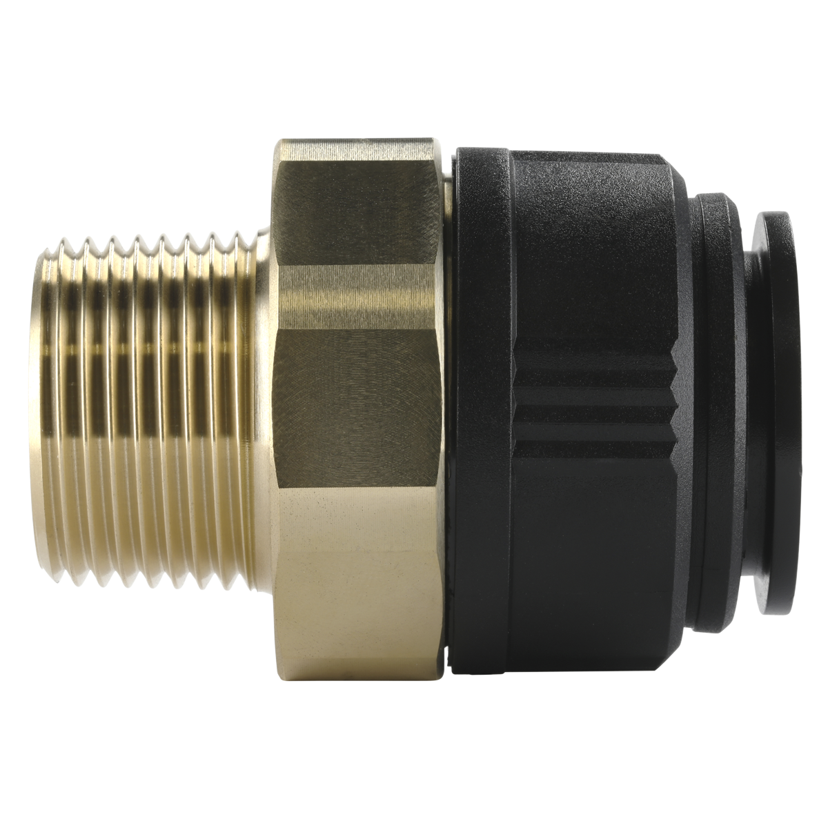 Sealey CAS28BSA Straight Adaptor 28mm x 1"BSPT Brass (John Guest Speedfit® - MM012808N)