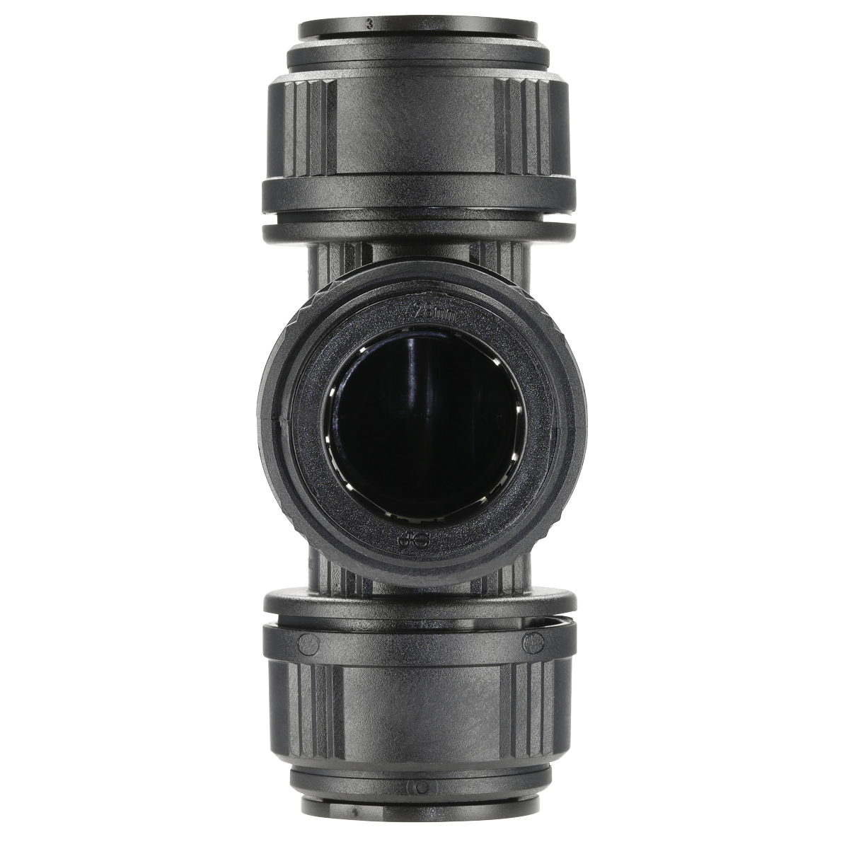 Sealey CAS28ET Equal Tee 28mm Pack of 5 (John Guest Speedfit® - PM0228E)