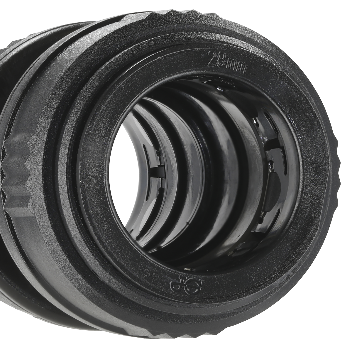 Sealey CAS28SC Straight Connector 28mm Pack of 5 (John Guest Speedfit® - PM0428E)