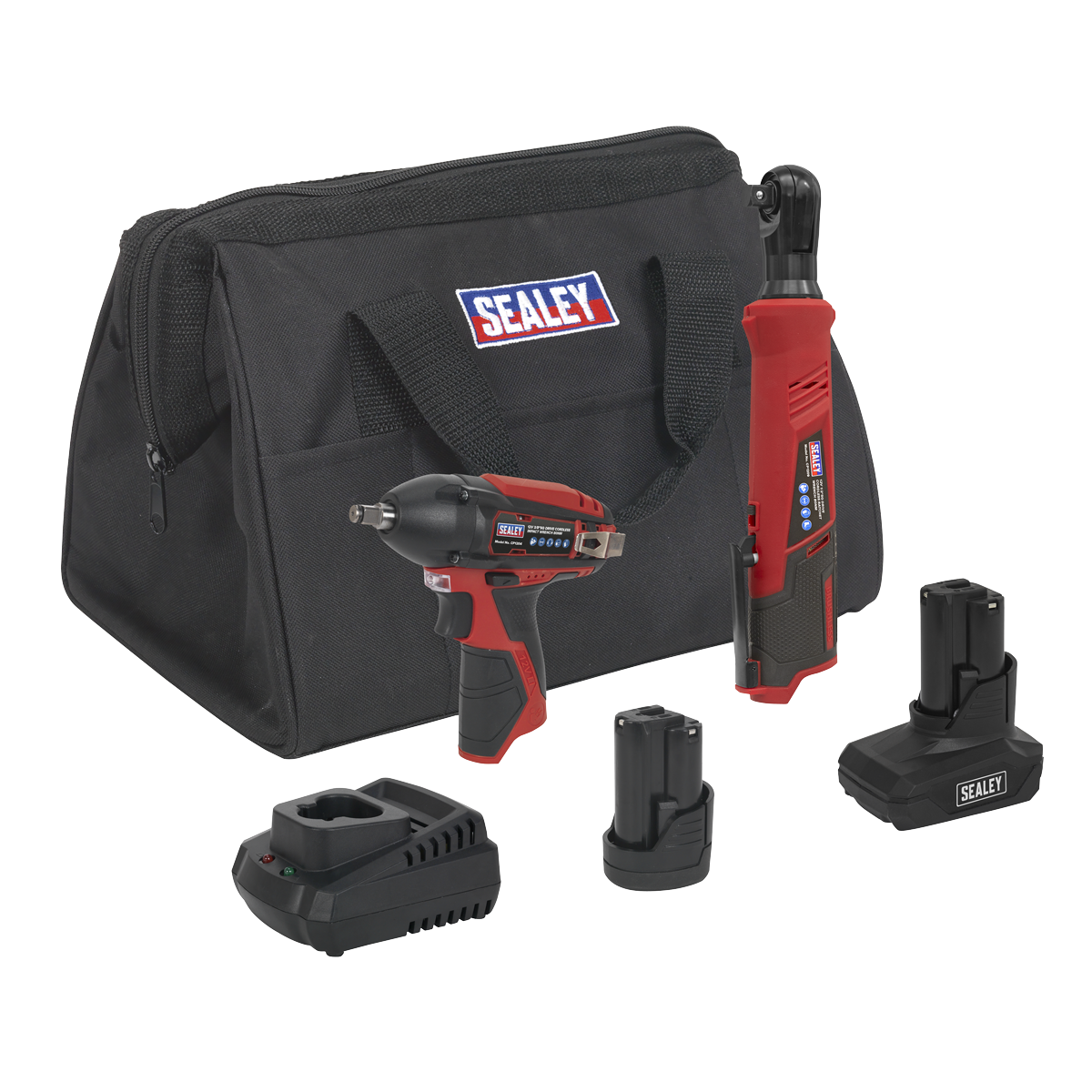 Sealey CP1200COMBO8 SV12 Series 2 x 12V Cordless Power Tool Combo Kit
