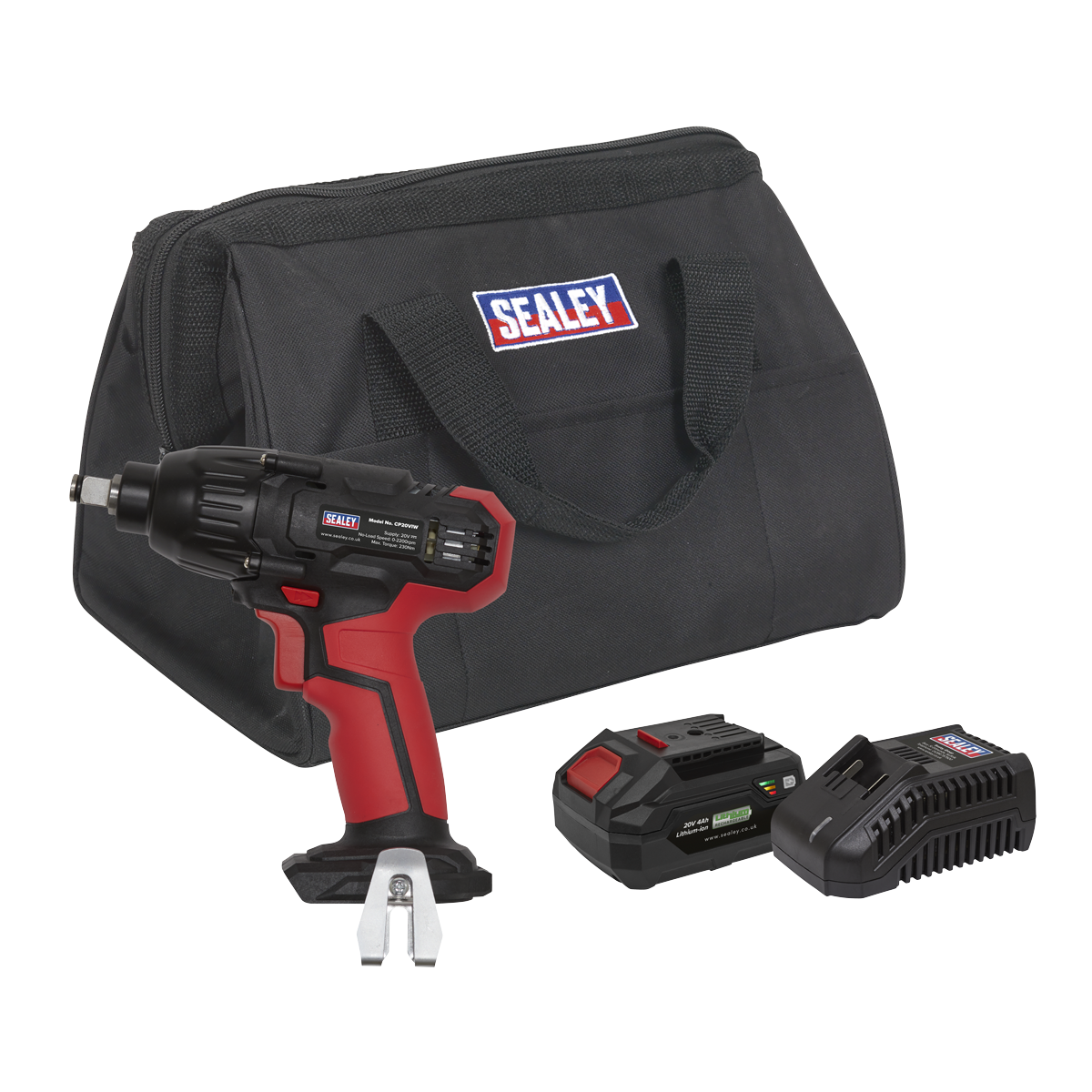 Sealey CP20VIWKIT1 Impact Wrench Kit 1/2"Sq Drive 230Nm 20V 4Ah