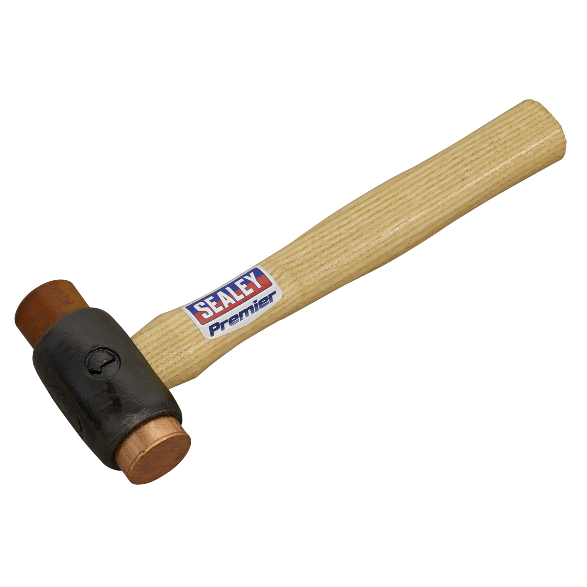 Sealey CRF15 Copper/Rawhide Faced Hammer 1.5lb Hickory Shaft