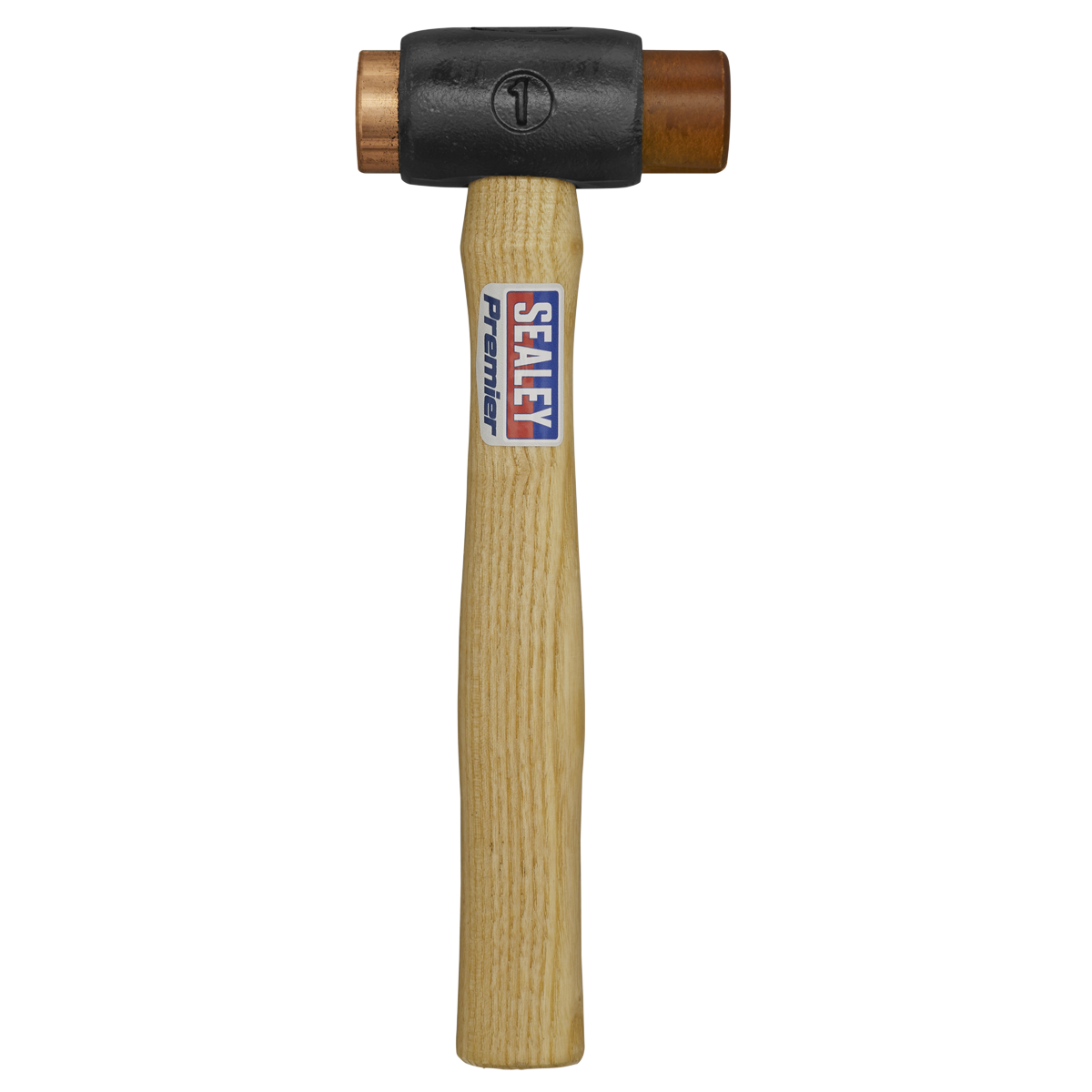 Sealey CRF15 Copper/Rawhide Faced Hammer 1.5lb Hickory Shaft