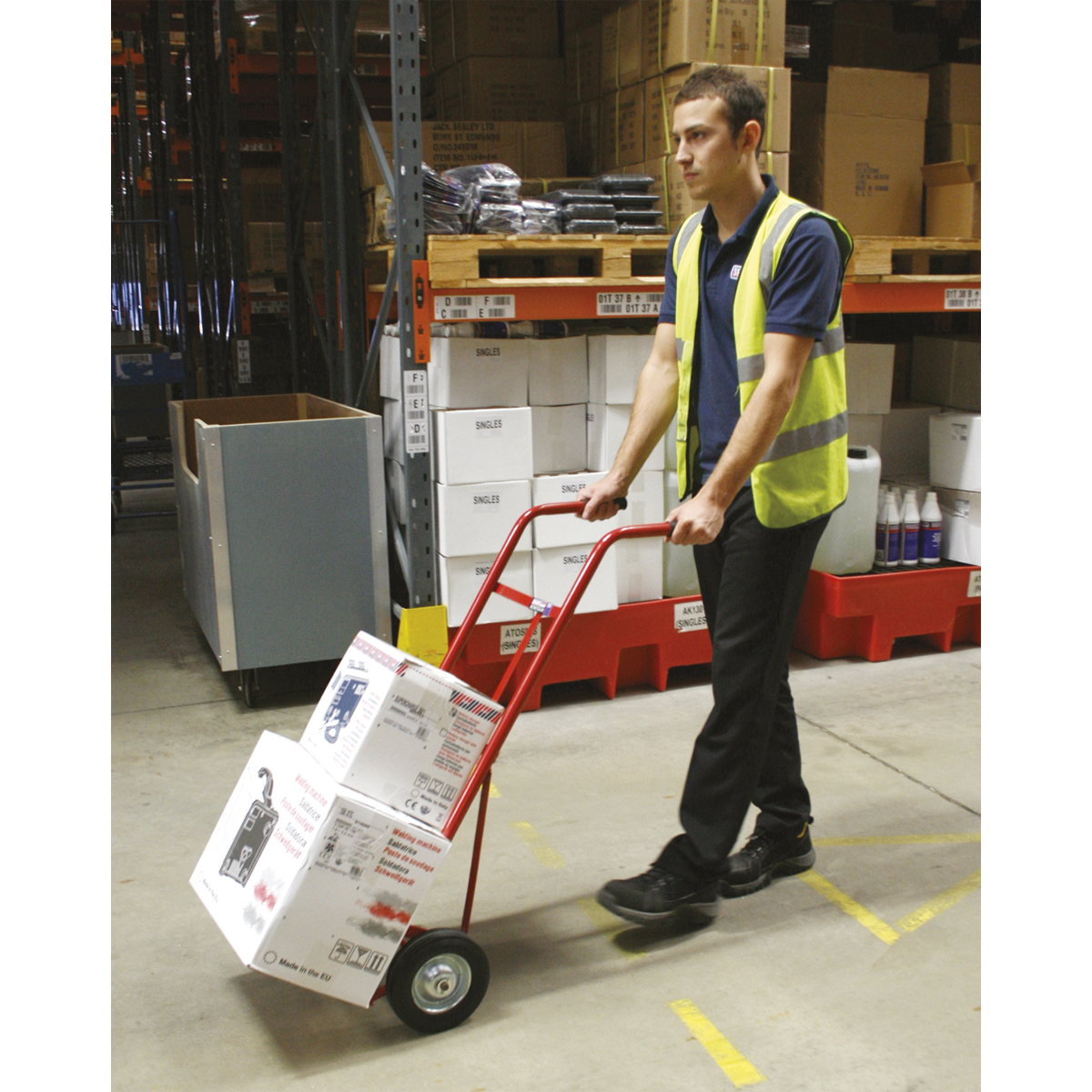 Sealey CST983 Sack Truck with Solid Tyres 150kg Capacity