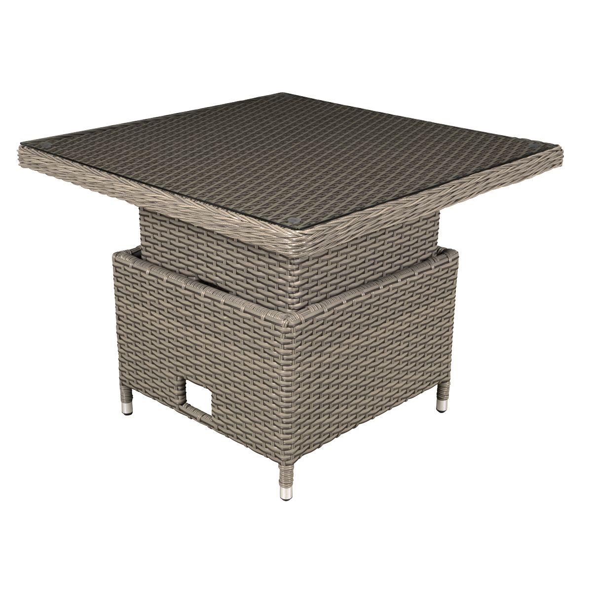 Sealey DG73 Dellonda Chester Rattan Wicker Adjustable-Height Outdoor Dining Table
