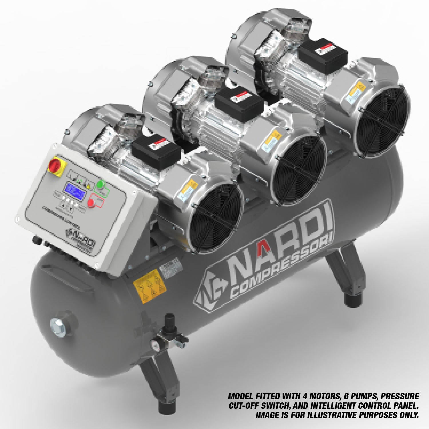 NARDI EXTREME MP 9.00HP 270ltr Compressor with Control Panel