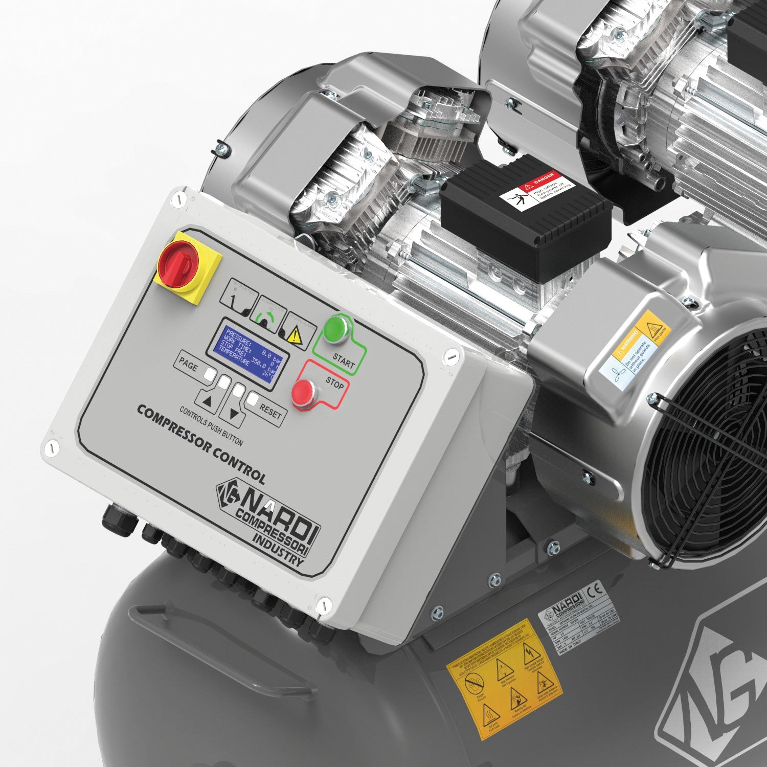 NARDI EXTREME MP 9.00HP 270ltr Compressor with Control Panel