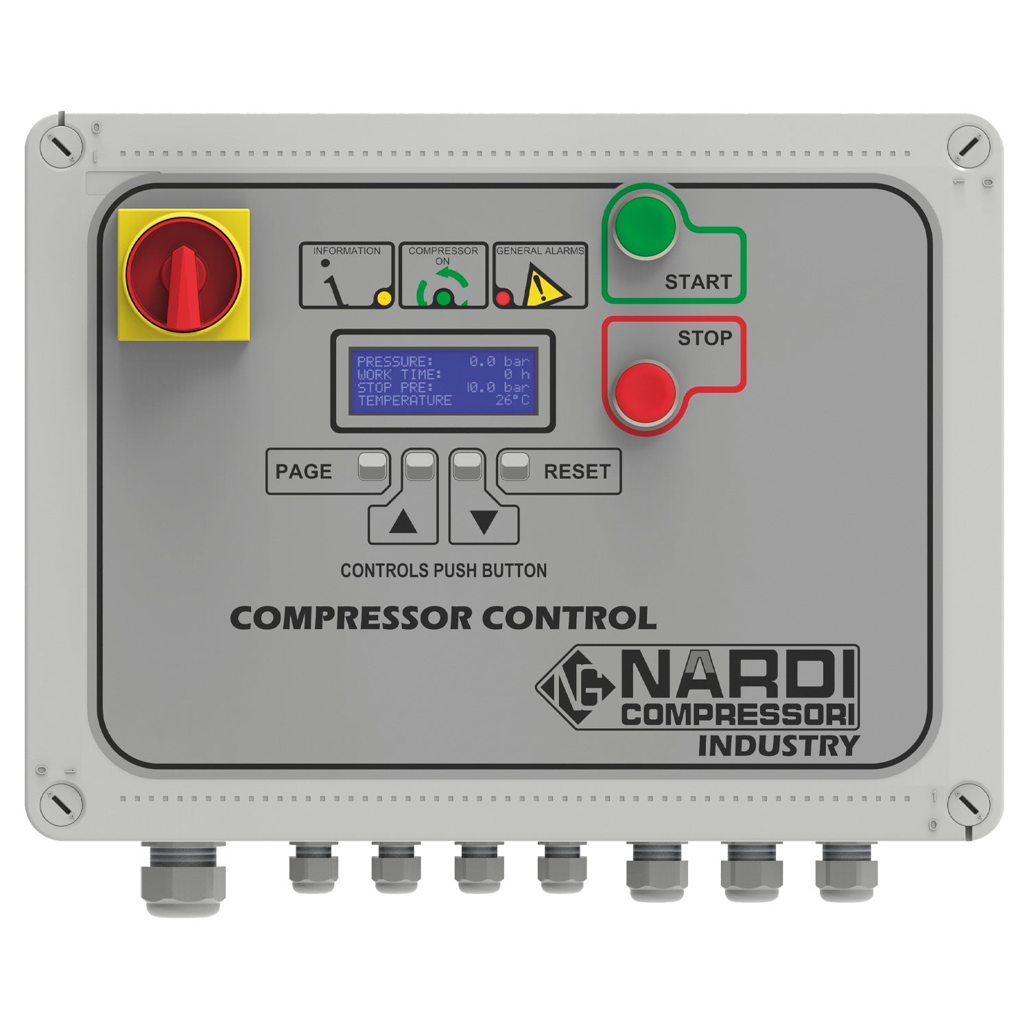 NARDI EXTREME MP 9.00HP 270ltr Compressor with Control Panel