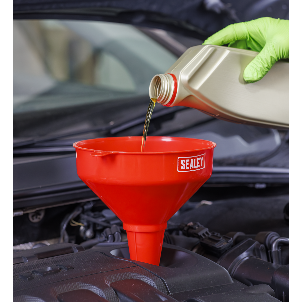 Sealey F98 Fixed Spout Funnel Set 3pc