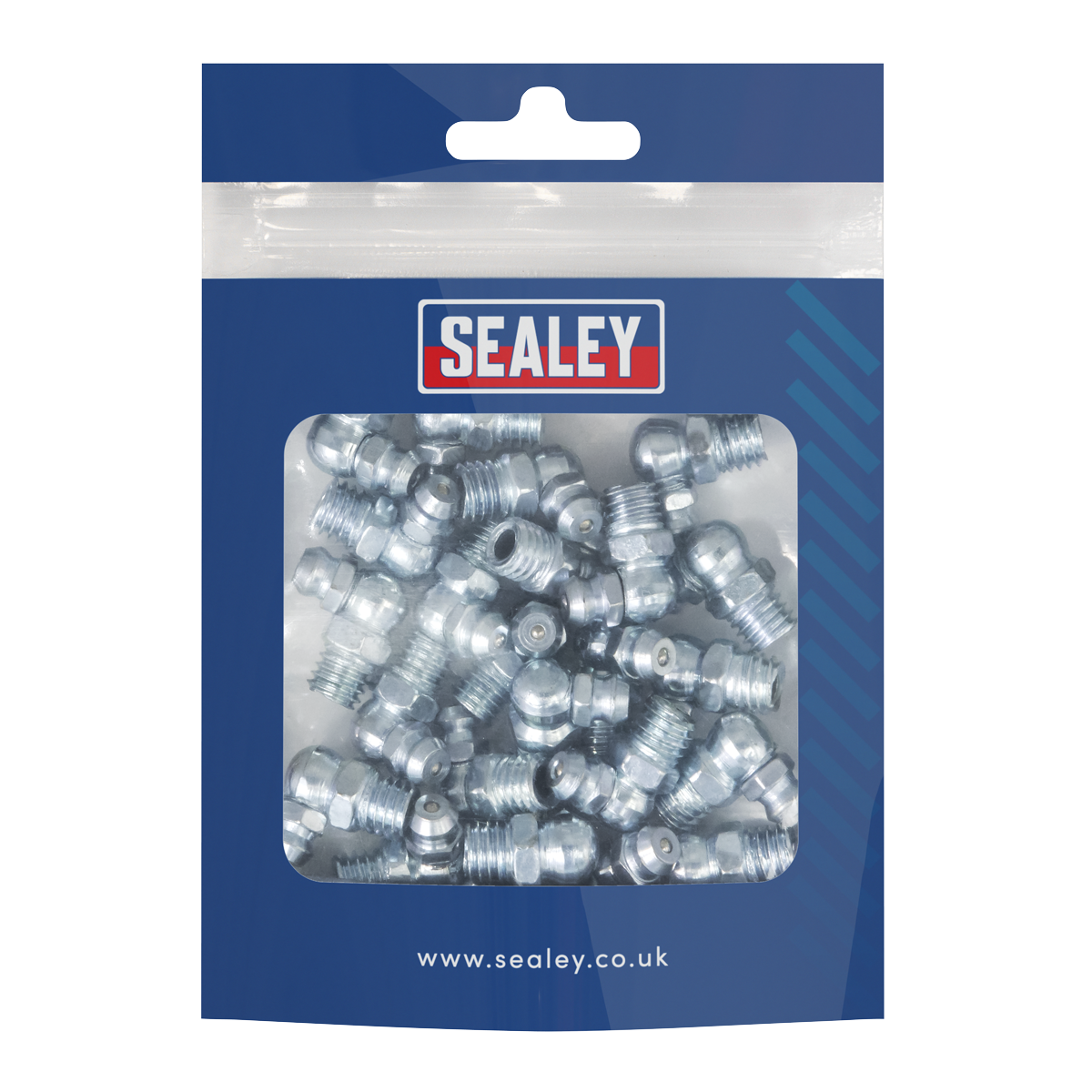 Sealey GNM17 90 Grease Nipple 8 x 1.25mm - Pack of 25