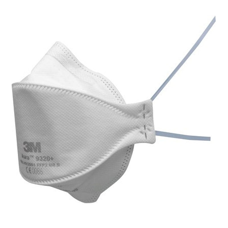 3M Aura Disposable Respirator, FFP2, Unvalved, 9320+ (20 Pack)
