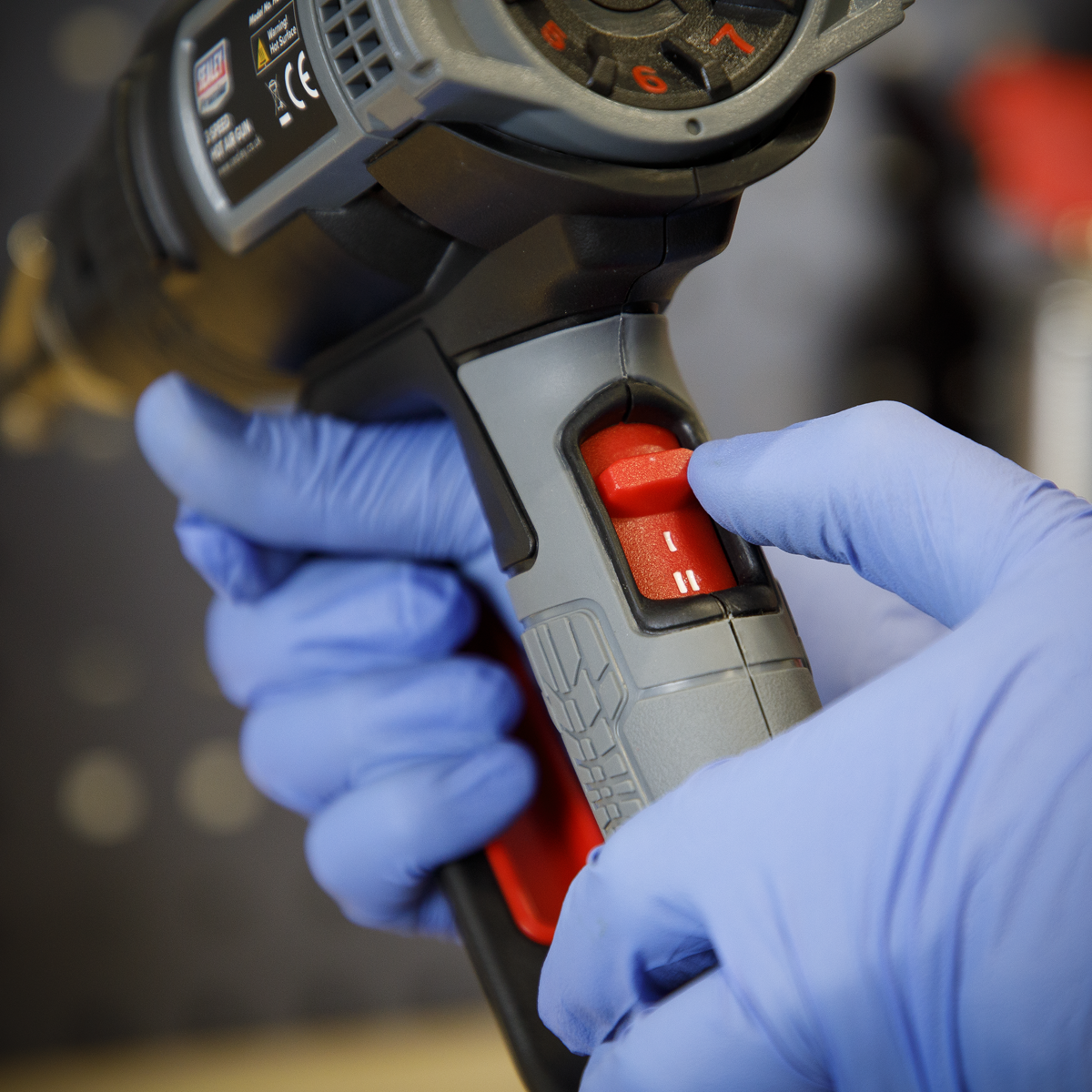 Sealey HS102 Hot Air Gun 2000W 3-Speed 50-600C Variable Heat