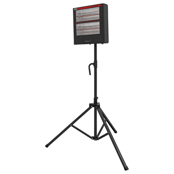 Sealey IR28CT Infrared Quartz Heater with Tripod Stand 1.4/2.8kW/230V