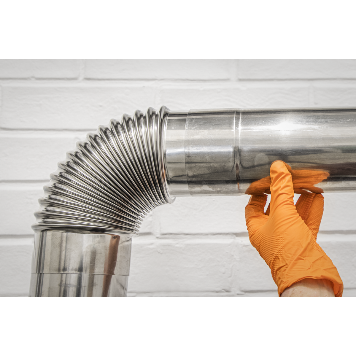 Sealey IREX3 Stainless Steel Exhaust/Flue 90° Bend for IR13/IR16 100mm