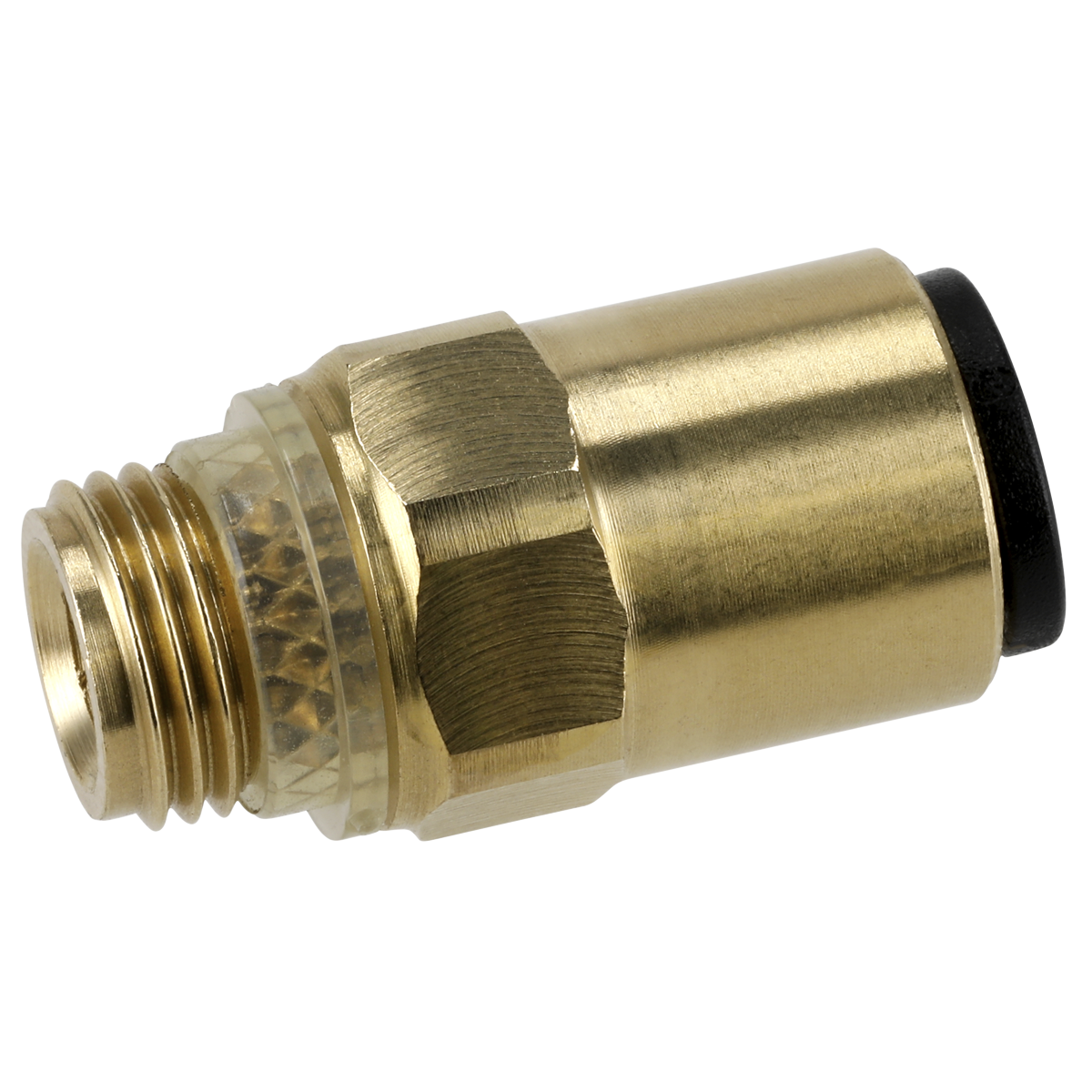 Sealey JGBC618 Brass SuperThread Straight Adaptor 6mm x 1/8"BSP Pack of 2 (John Guest Speedfit® - RM010611)
