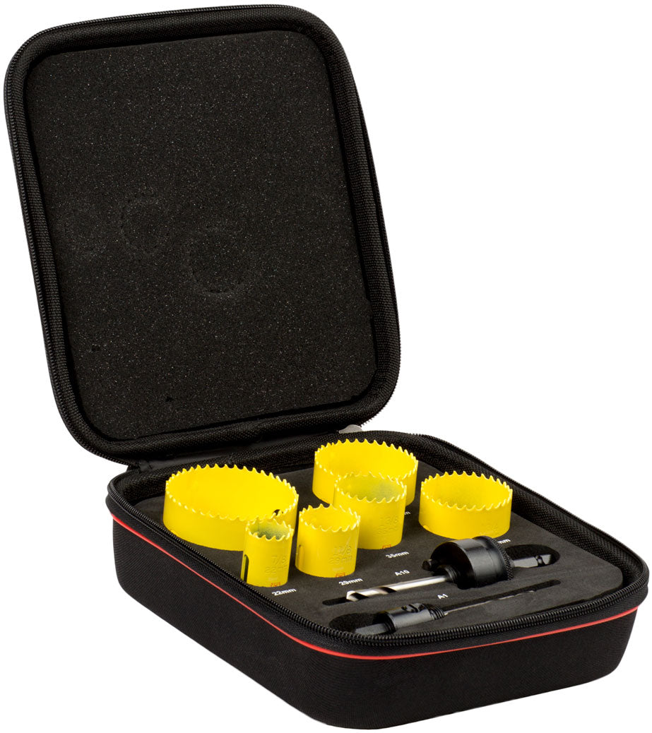 Starrett General Purpose 8pc Fast Cut Holesaw Kit KFC06023