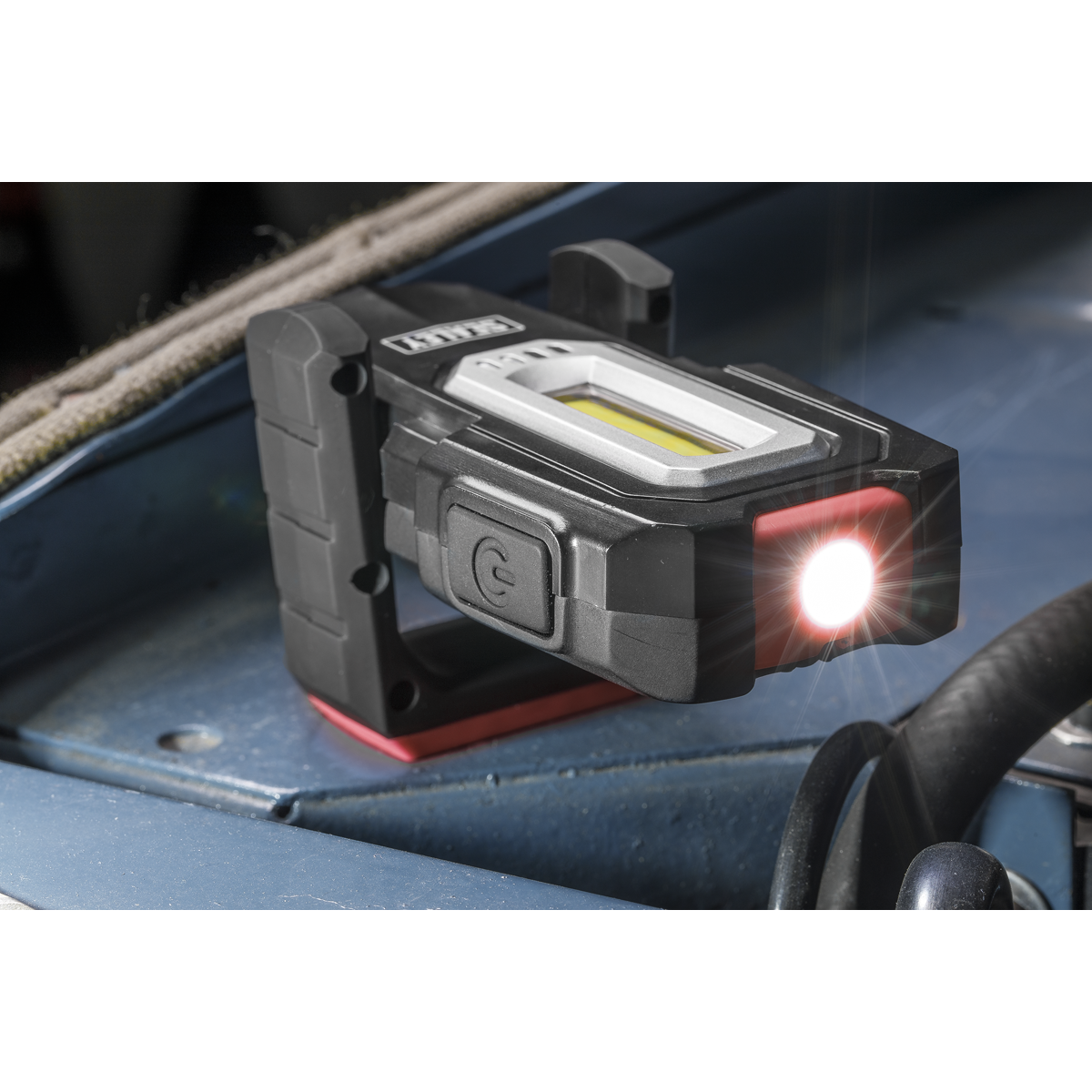 Sealey LEDWCBCOMBO3 Inspection Light (x2) 3W & 1W COB LED & Double Wireless Charging Base