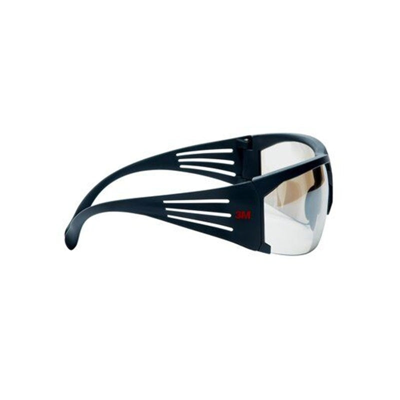3M SecureFit Safety Glasses, Grey frame, Anti-Scratch, I/O Mirror Lens (Case of 20)