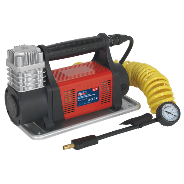 Sealey MAC07 Tyre Inflator/Mini Air Compressor 12V Heavy-Duty