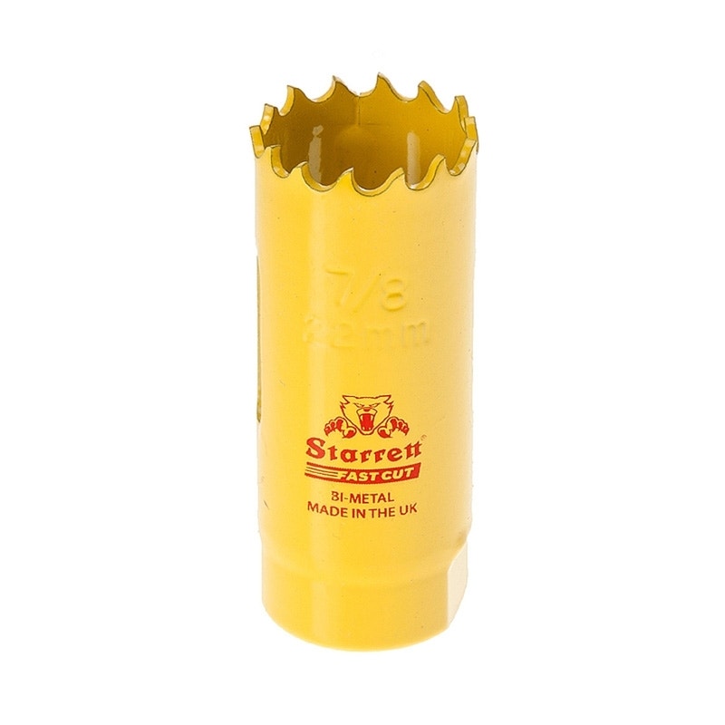 Starrett FCH0078 HSS Fast Cut Hole Saw 7/8" (22mm)