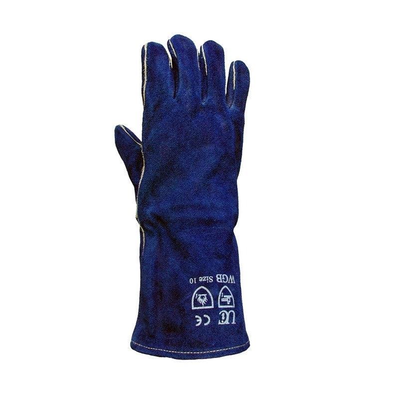 WGB Quality Welding Gloves - Blue, Size 10