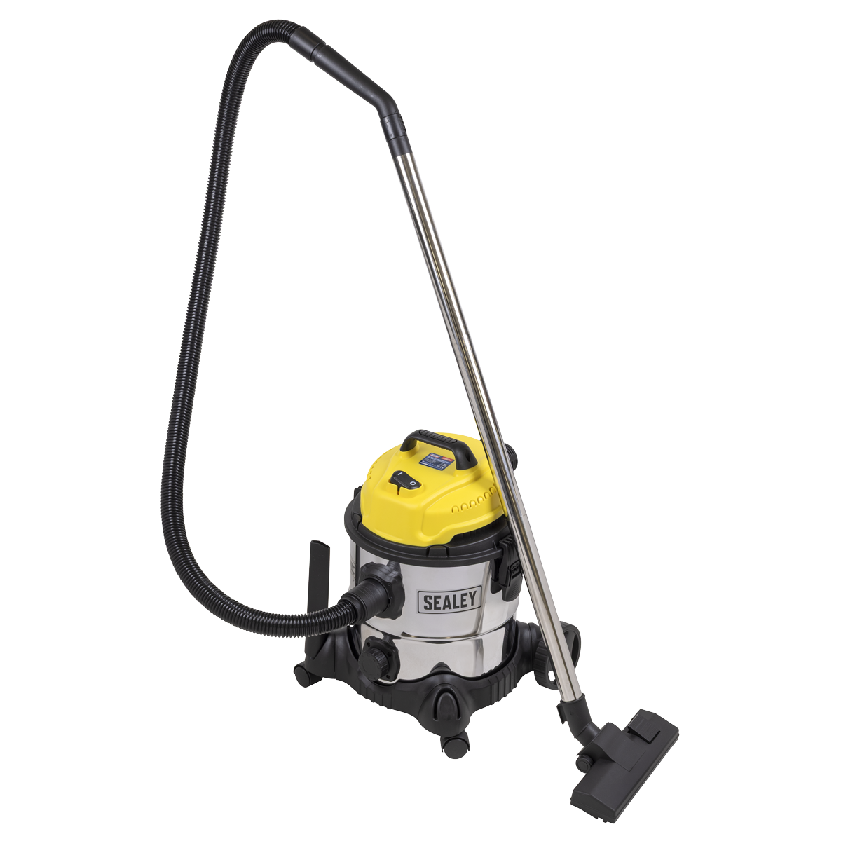 Sealey PC200SD110V 20L Vacuum Cleaner Wet & Dry Stainless Drum 1200W/110V