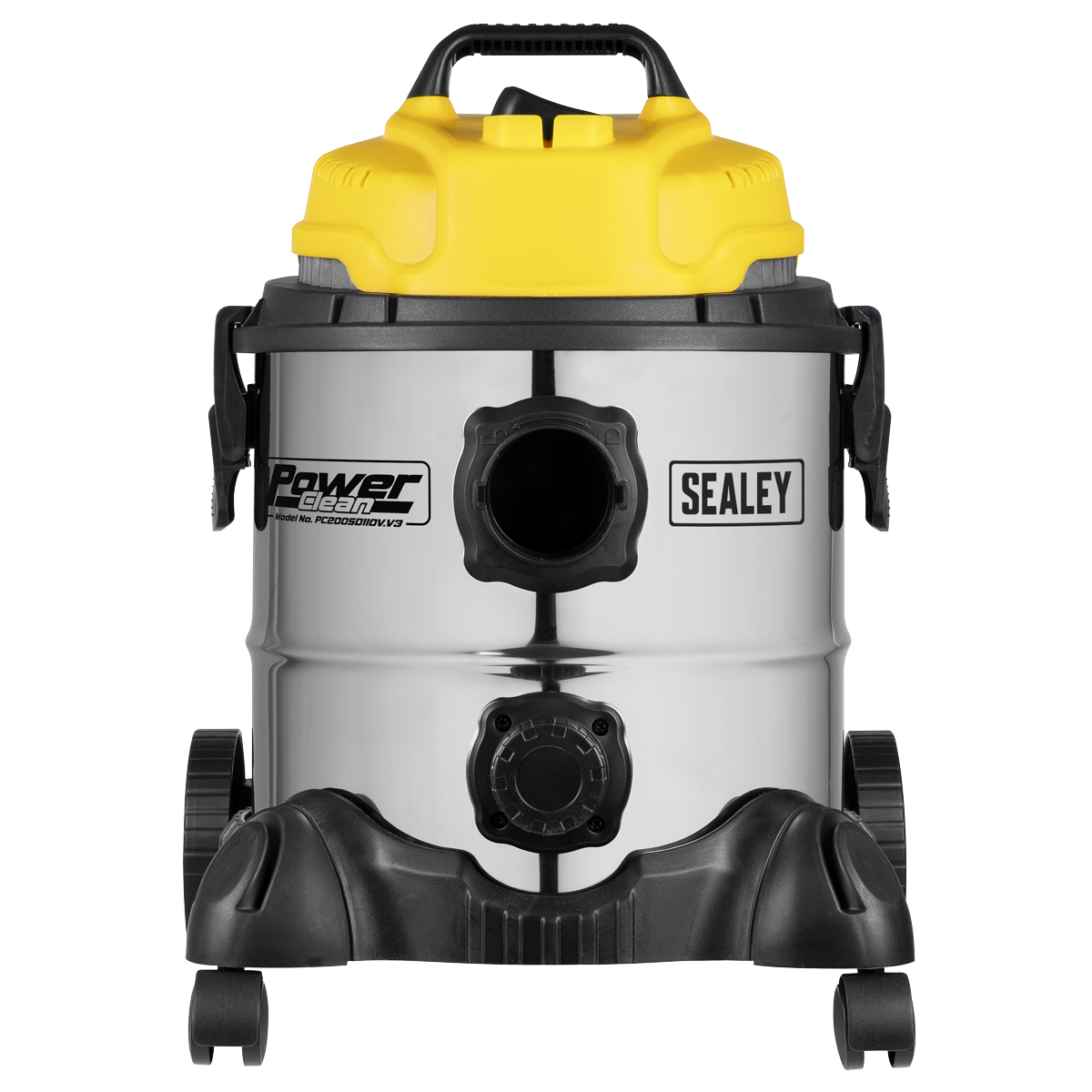 Sealey PC200SD110V 20L Vacuum Cleaner Wet & Dry Stainless Drum 1200W/110V
