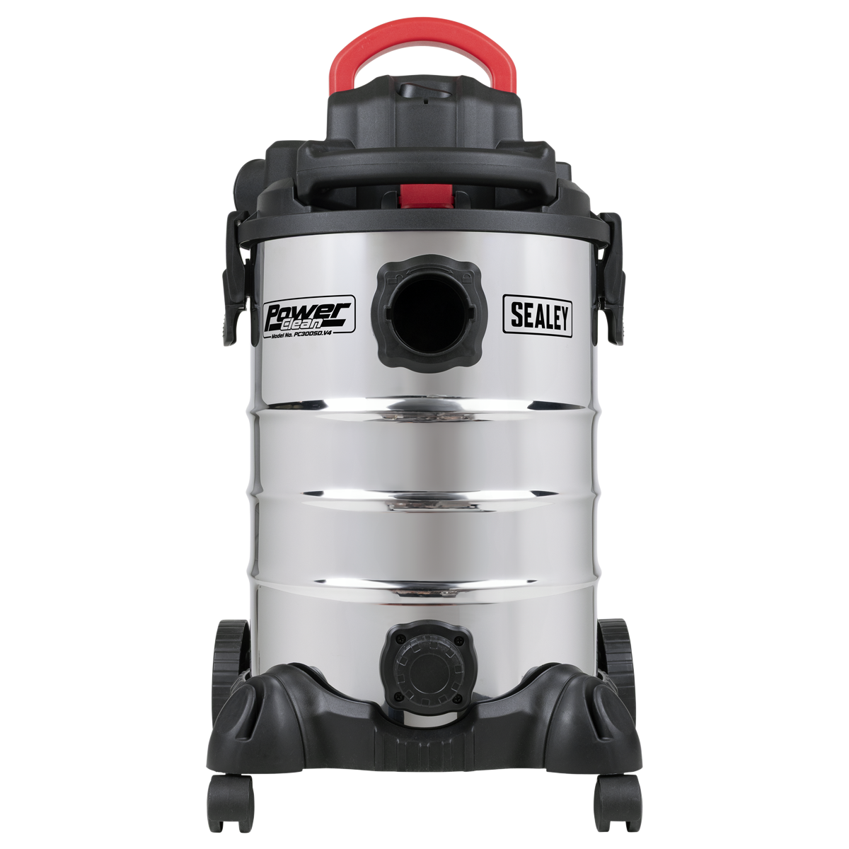 Sealey PC300SD 30L Vacuum Cleaner Wet & Dry with Stainless Steel Drum & Detachable Leaf Blower 1200W/230V